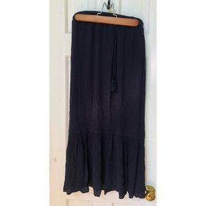 NEW Navy Blue Talbots Maxi Skirt